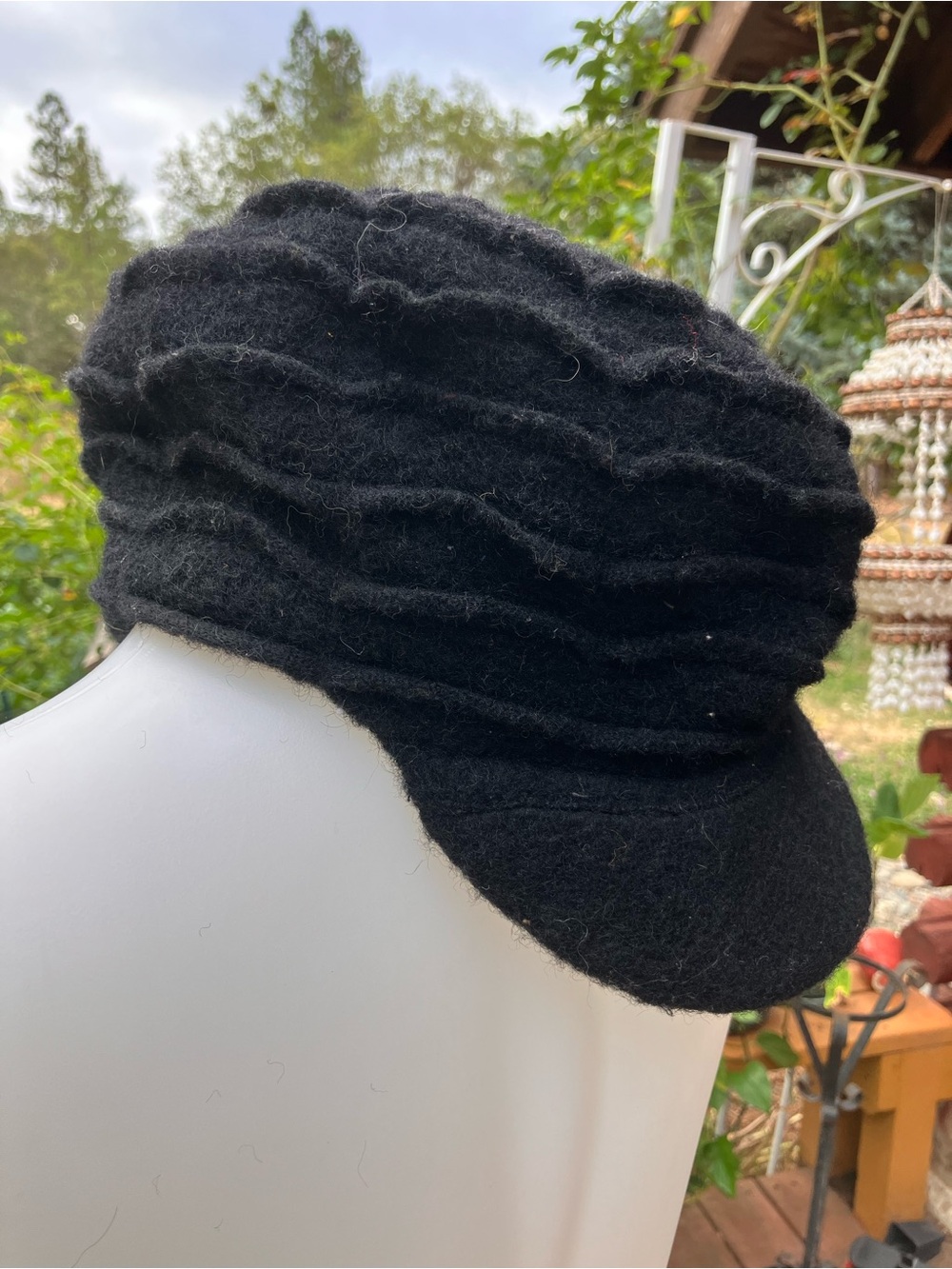 Wool blend cap made in Italy